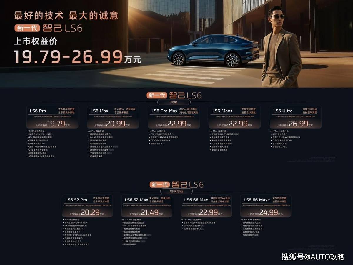 星空综合新一代智己 LS6 正式上市它可否从头界说 20 万